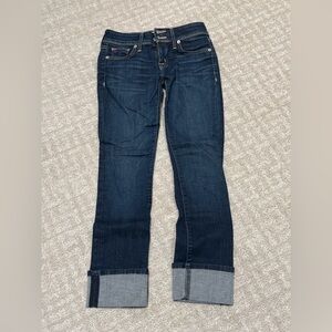 Hudson Ginnie Crop Staight w Cuff - Size 25 - Blue